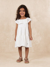 Young Girls Comfy Tiered Jersey Broderie Dress